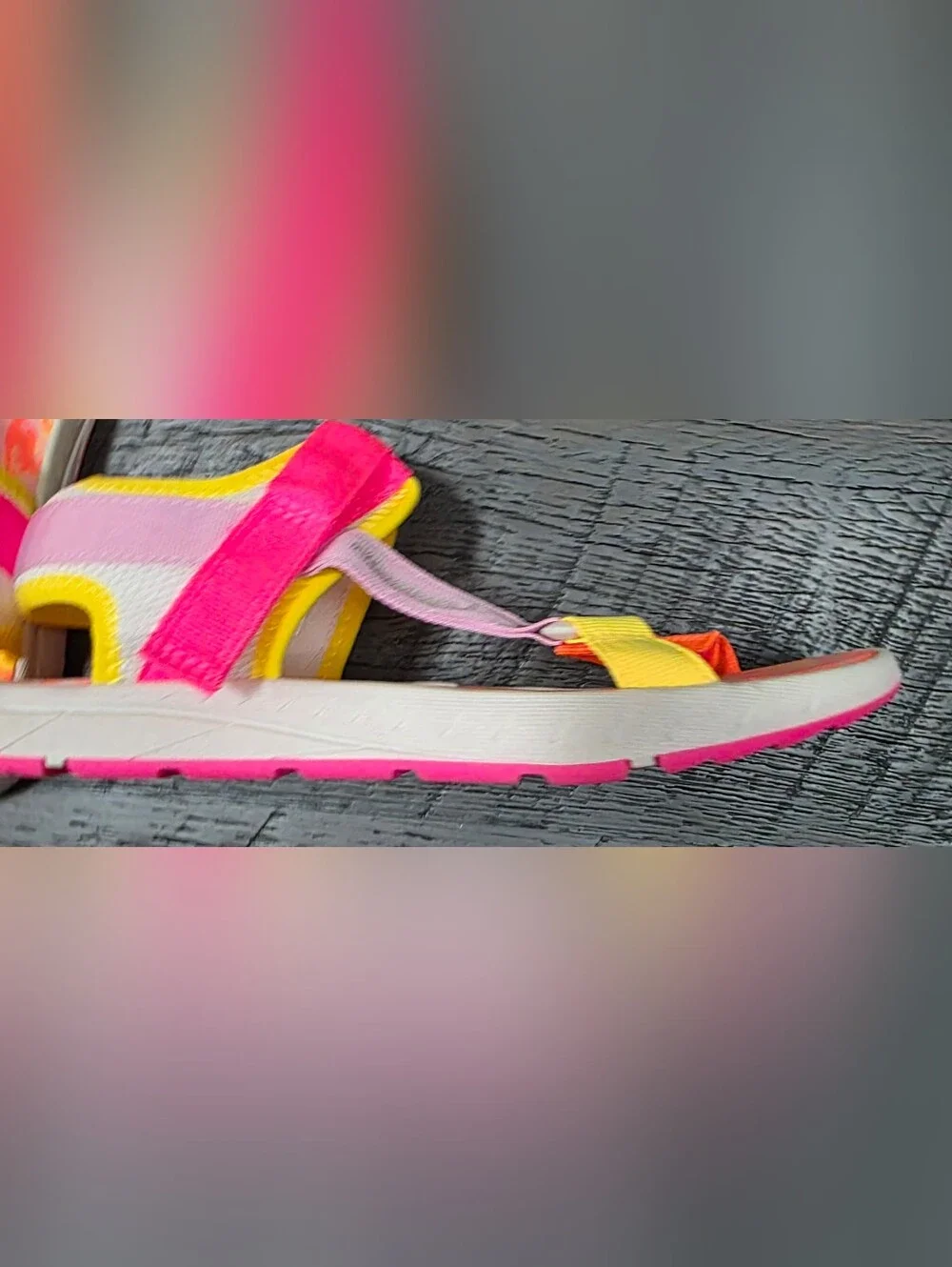 Merrell Kids' Multicolor Sport Sandals - Pink/Orange/Yellow (Size:5)
